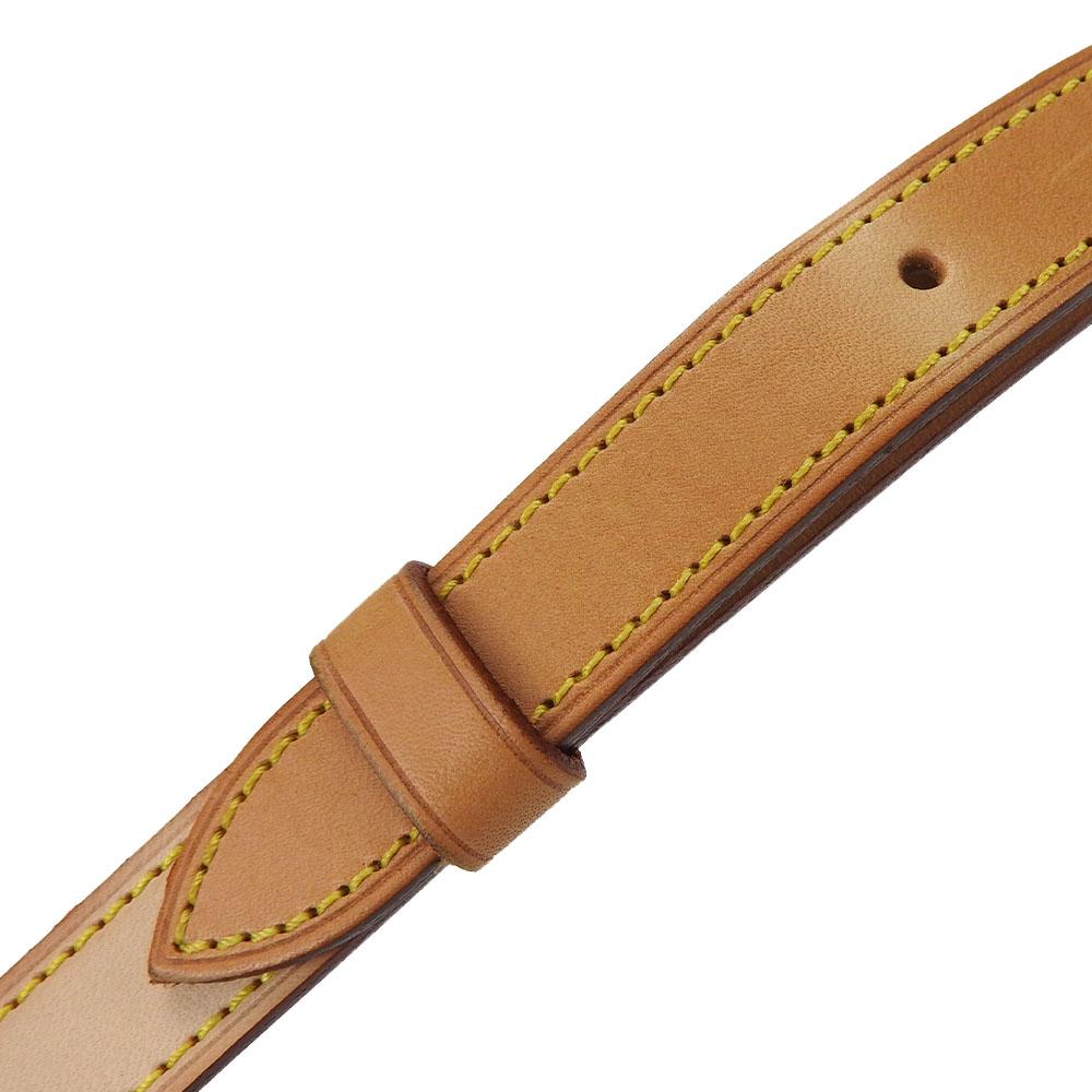 Used LOUIS VUITTON Shoulder Strap Nume Leather Beige Shoulder