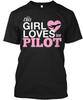 I Love My Pilot Time T-Shirt Made In the USA Size S To 5XL