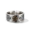 Adjustable Open Ring Men Women Vintage Nautical Anchor Design Geometric Minimalist Statement Jewelry