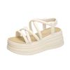 Sandals women's fashion versatile summer new models are not tired of feet muffin platform women's shoes non-slip Roman beach shoes