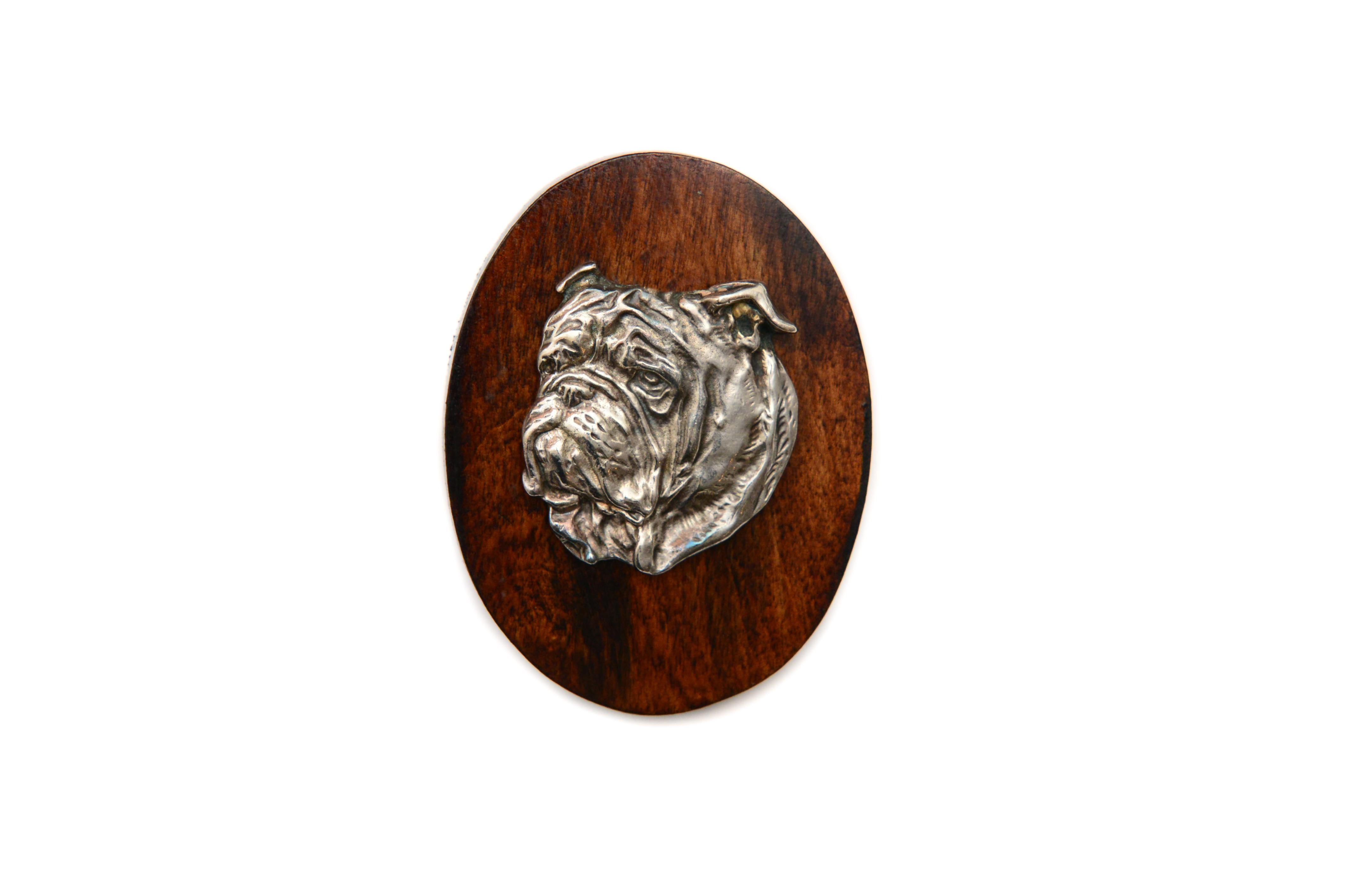 

Bulldog, English Bulldog, British Bulldog I - Dog show brooch, starter number clip, dog pin by Art-Dog коричневий