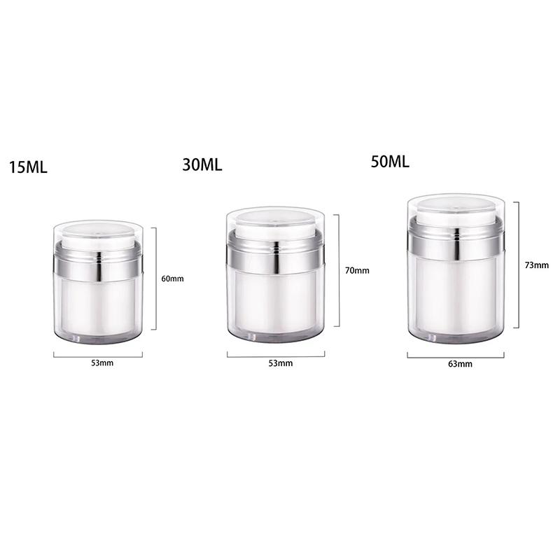 Cosmetic Jar 15/30/50ml Moisturizer Jar Container Empty Cream Subpackage Vacuum Bottle for Skincare Face Makeup Lotion Creams