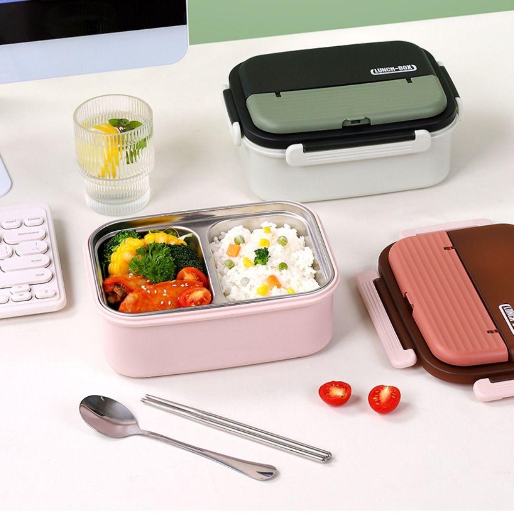Insulated Stainless Steel Lunch Box Portable Food Storage Box Sealed Container  for Picnic Travel