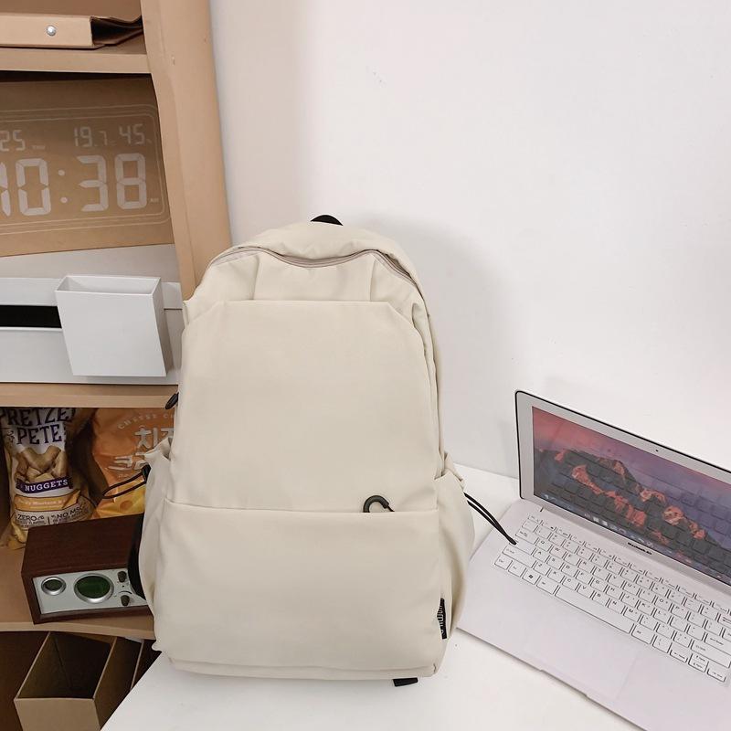 Jednobarevný školní batoh Dámský Velkokapacitní batoh Studentský cestovní batoh Pánské