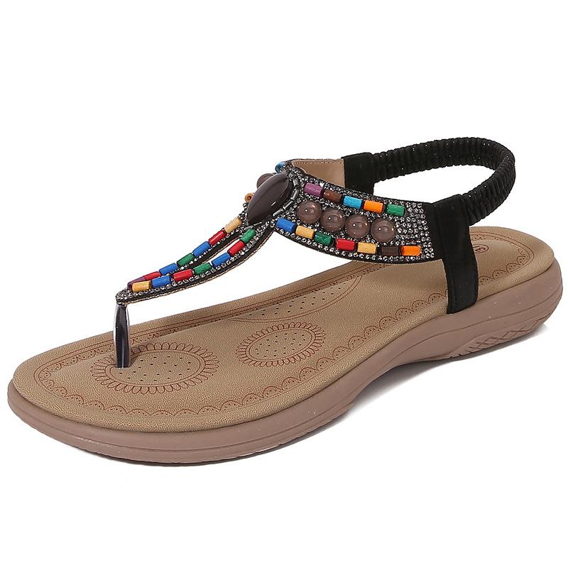 Shoes for Women Summer Fashion Platform Sandals Rhinestone Wedges Comfortable Non-slip Sandalias De Mujer Plus Size 36-42