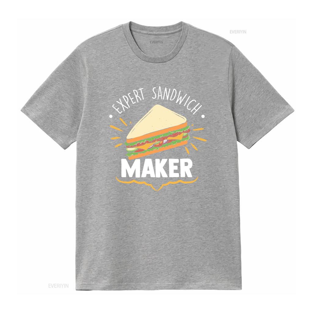 Expert Sandwich Maker Funny Making Enthusiast T Shirt vintage Washed Soft fashion Versatile Casual graphic Slightly Unisex