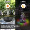 Color LED Solar Fountain Pump Bird Bath Pool Pond Garden Outdoor With 7 Nozzles 3W Solar Waterfall Water Powered Fountain