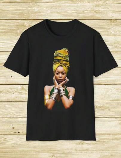 Badu Shirt, Classic Wrap _ Neo Soul, Mama's Gun, Size S To 5XL