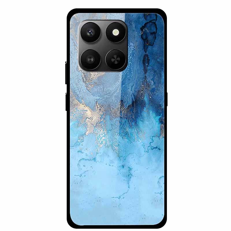 Glass Back Cover For Honor 200 Pro 5G Case Marble Hard Tempered Glass Case For Honor play 10T 400 Smart 5G Case 6.77" Shell Para