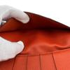 HERMES Long Wallet Tri-fold Epsom Bearn Dupri Purse Orange Epsom Women Used