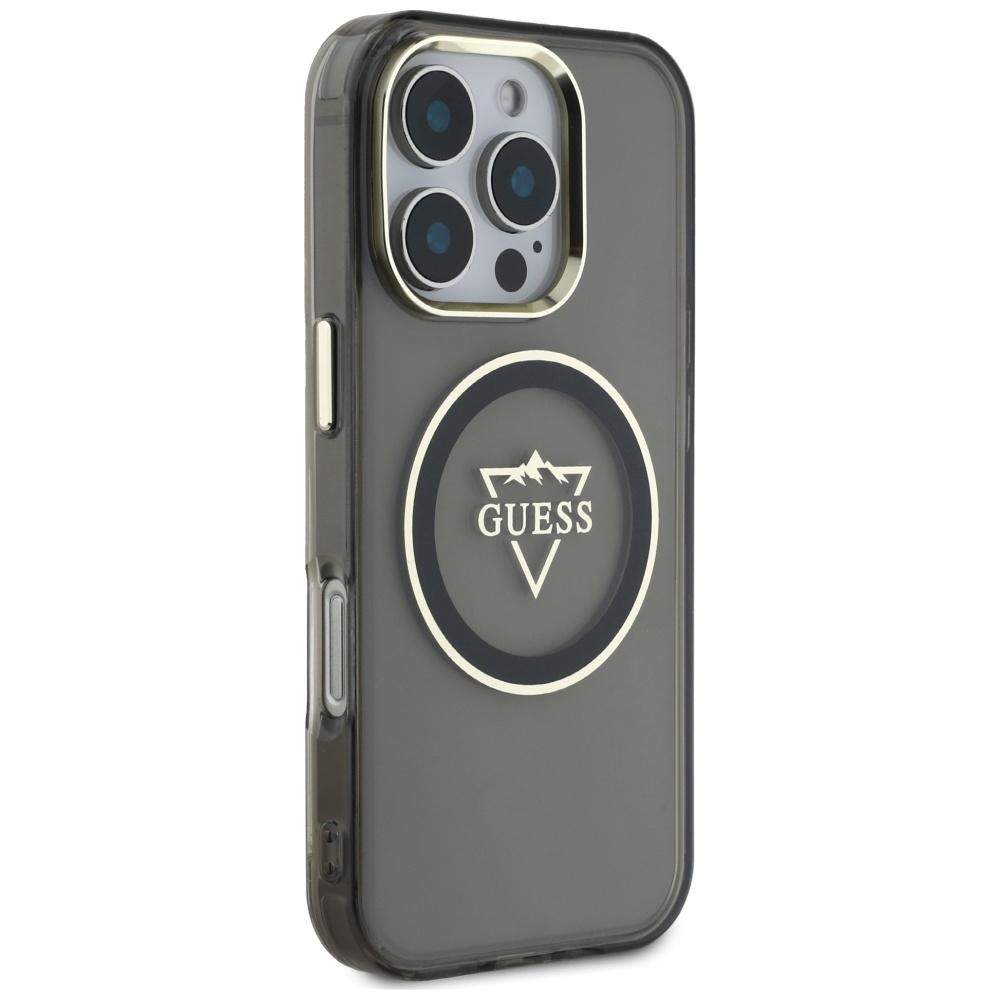 Etui Guess Iml Metal Mountain Logo       Magsafe Do Iphone 16 Pro Max Czarny