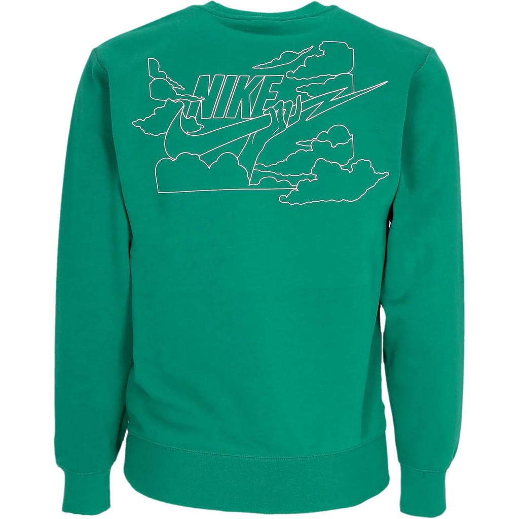 Nike Logo Pullover Crewneck Long Sleeve Sweatshirt Men Sweatshirt Green FZ0764-365