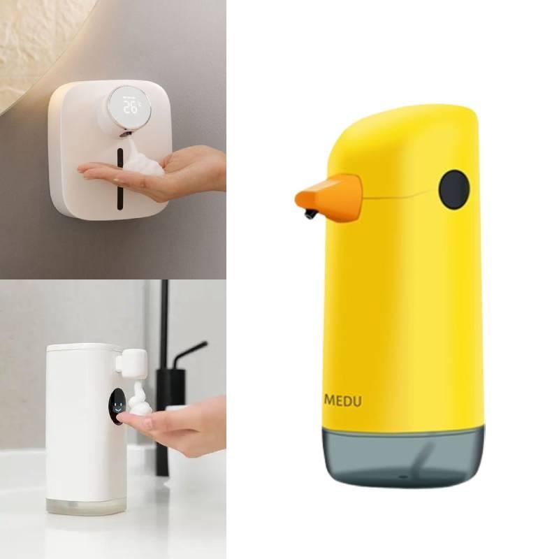 Roztomilý žlutý kachní dávkovač mýdlové pěny Automatické bezdotykové zařízení na mytí rukou Pro děti