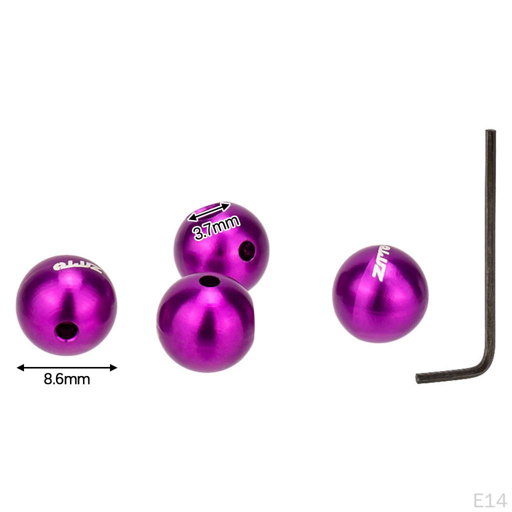 4 Cable End Set Aluminum Alloy Multi- Tips Outer Er Ball Hat s for Cycling Accessory