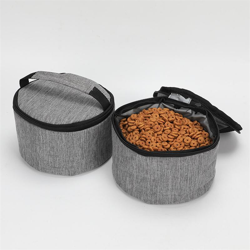 Set da 5 Borse da Viaggio per Cani Kit da Viaggio Grande per Animali Domestici Include 2 Contenitori per Cibo 2 Ciotole Pieghevoli 1 Organizzatore da Viaggio per Cani