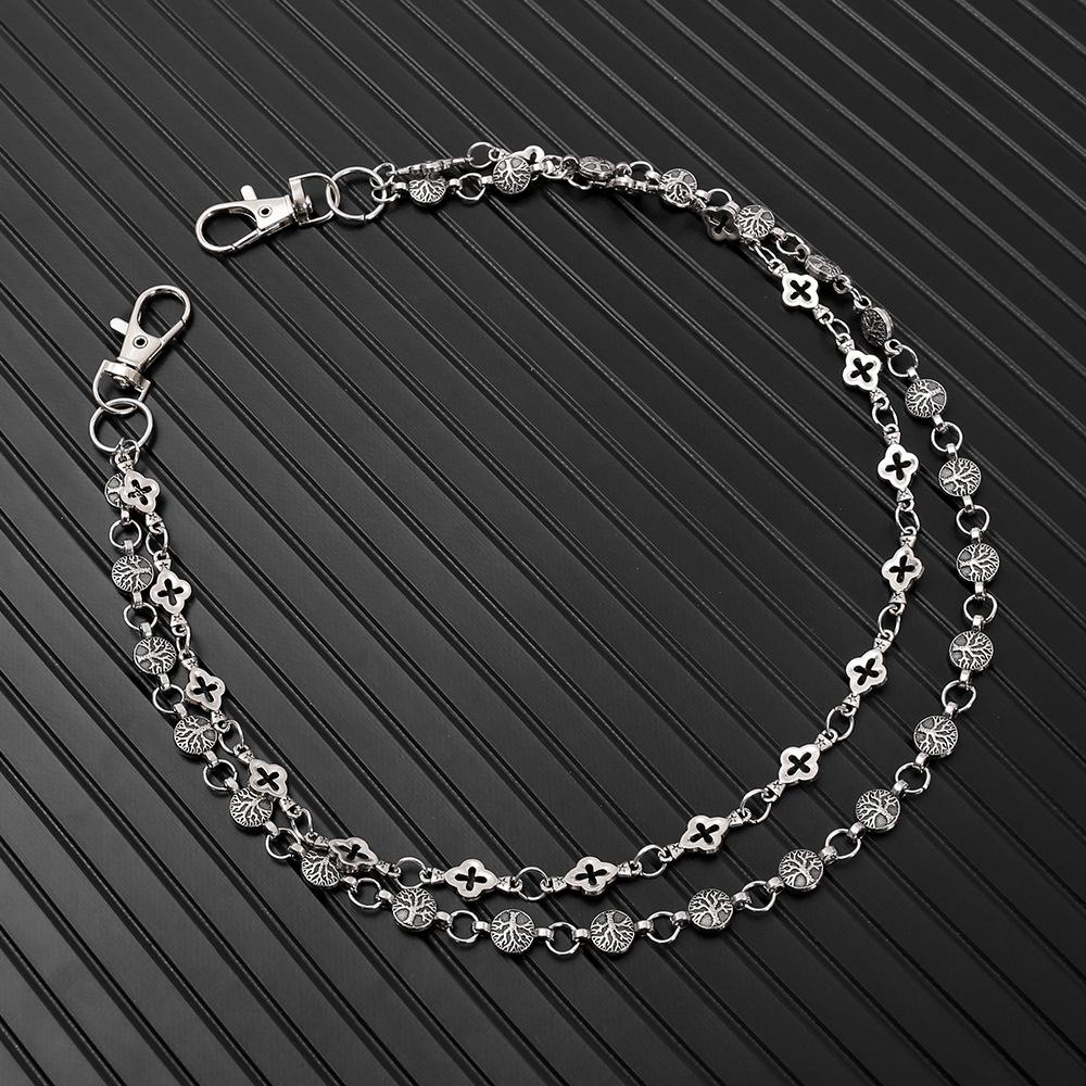 Jeans Chain Hip Hop Personality Punk Dark Double Waist Chain Cool Accessories