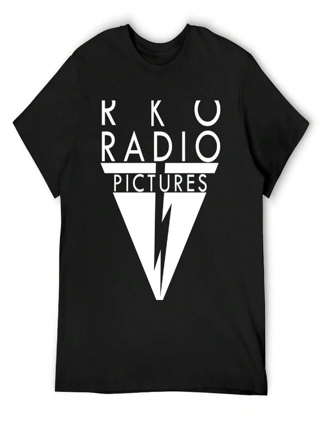 Футболка с логотипом RKO Radio Pictures Милая одежда для мальчиков Принт с животными Забавная футболка Хлопковая футболка унисекс S разноцветный
