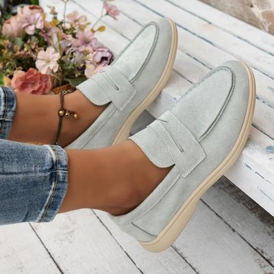 Fashion Women's Casual Flat Loafers with Stylish and Comfortable Muffin Bottom