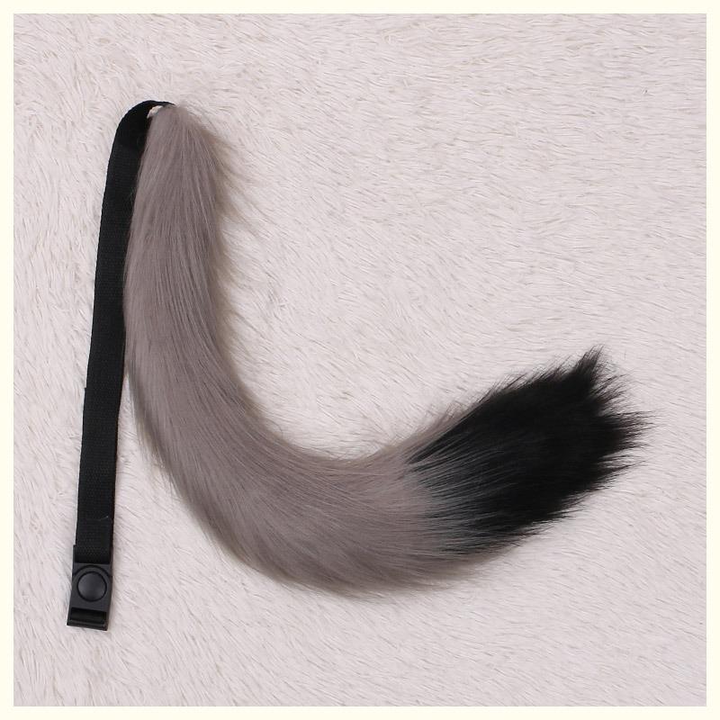 A handmade anime cute fox girl plush fox tail cosplay accessories beast tail waist