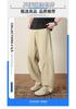 Spring and summer new European, American, Japanese and Korean pure cotton khaki machete loose straight boy casual pants men's pants