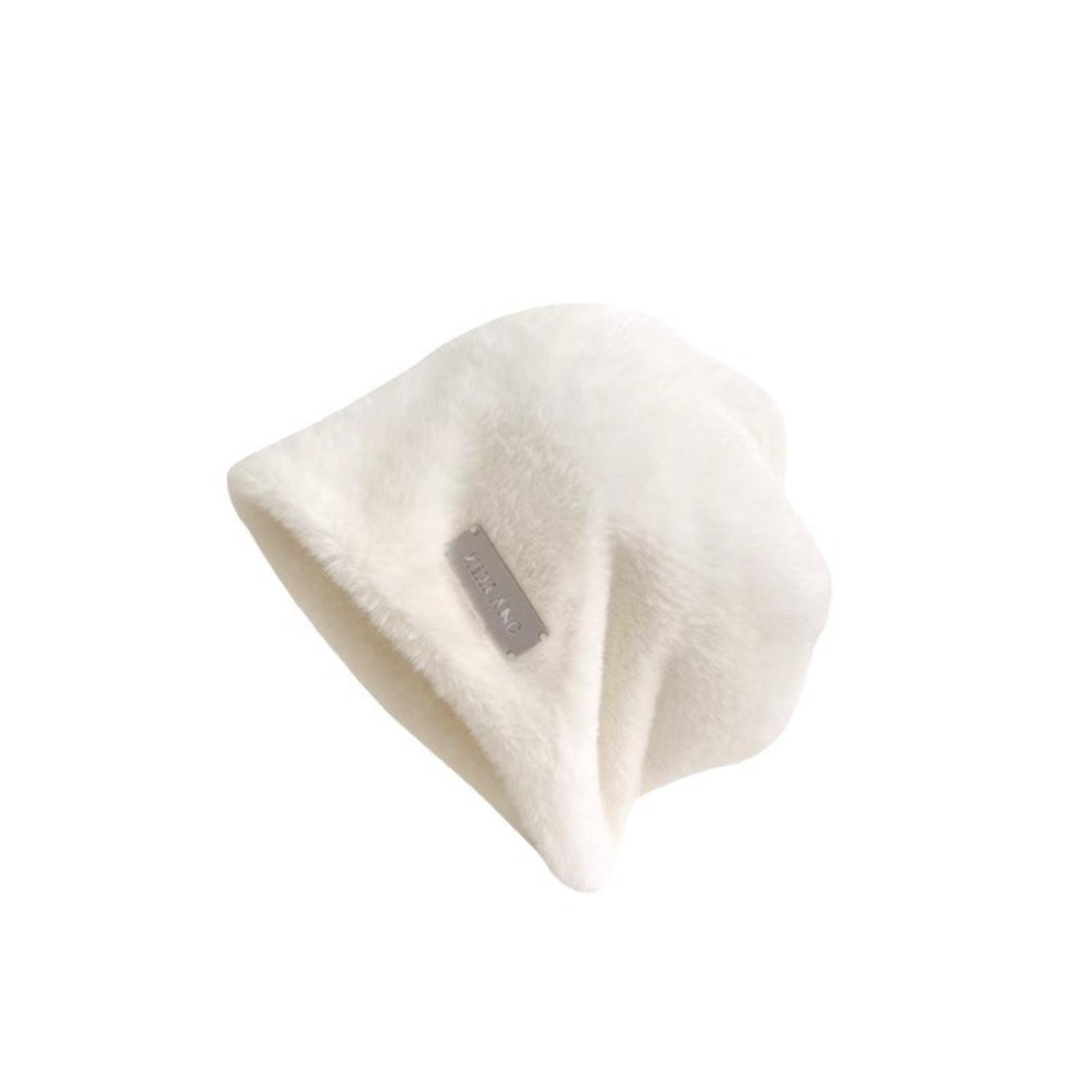 

Плюшевая шапка для женщин, модная и универсальная, маленькая теплая шапка One Size