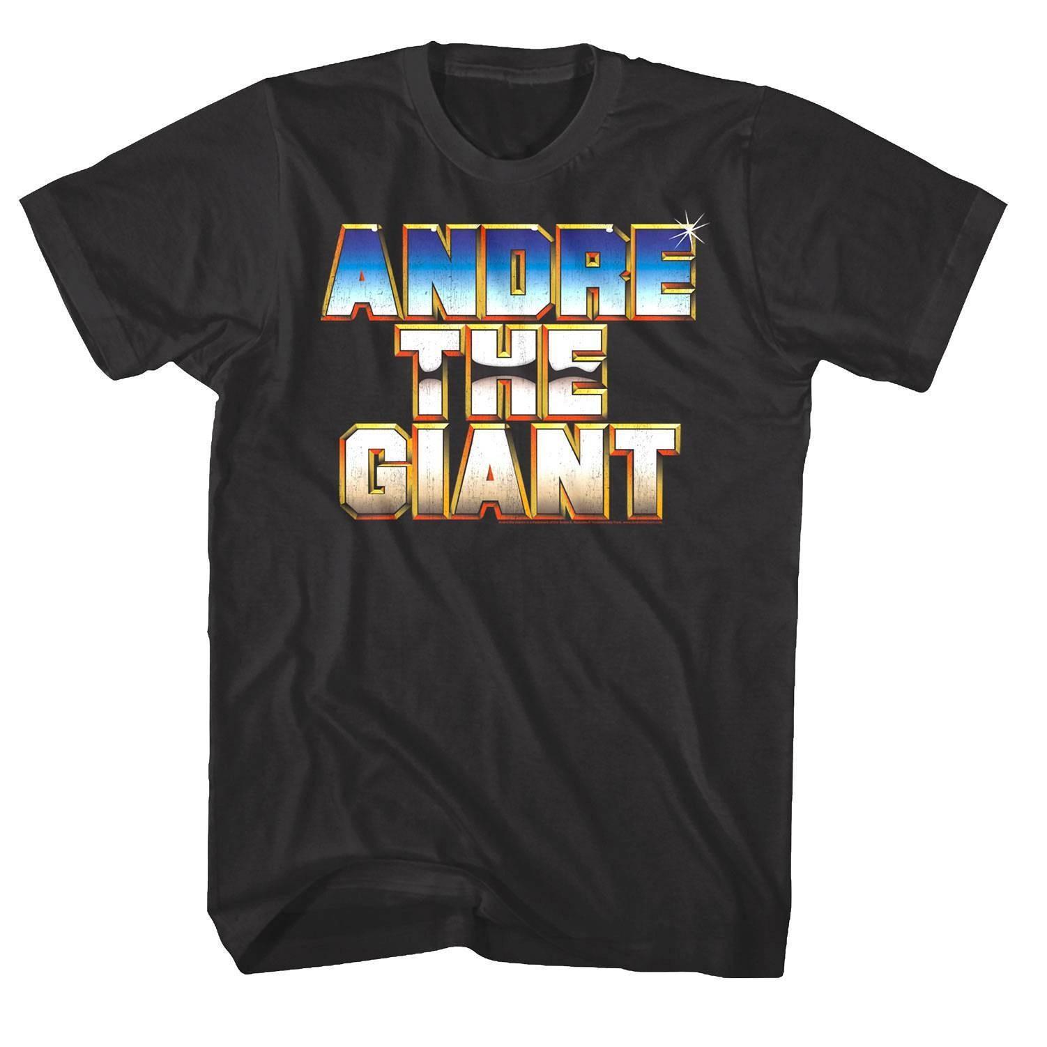 Andre the Giant Chrome Logo Men T Shirt XXXL