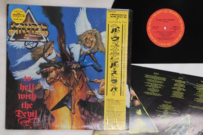 LP Record STRYPER  To Hell With The Devil 28AP3256 CBS SONY 1986 Japan Obi Metal Used