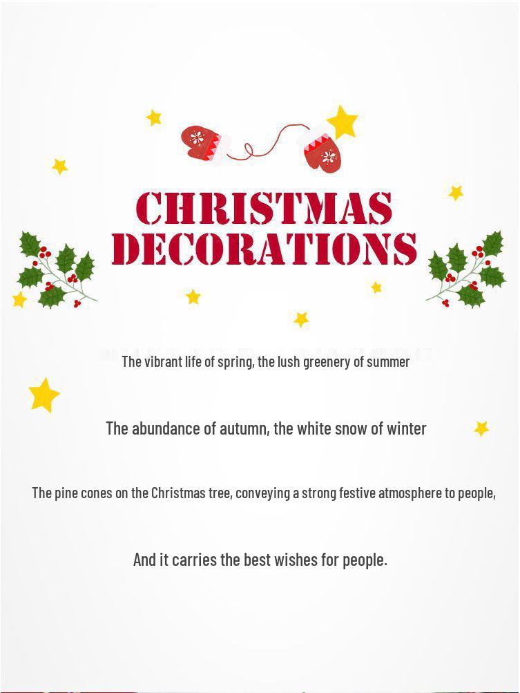 LED Christmas Fairy String Lights with Pine Cones and Bells for Tree and Holiday Decor