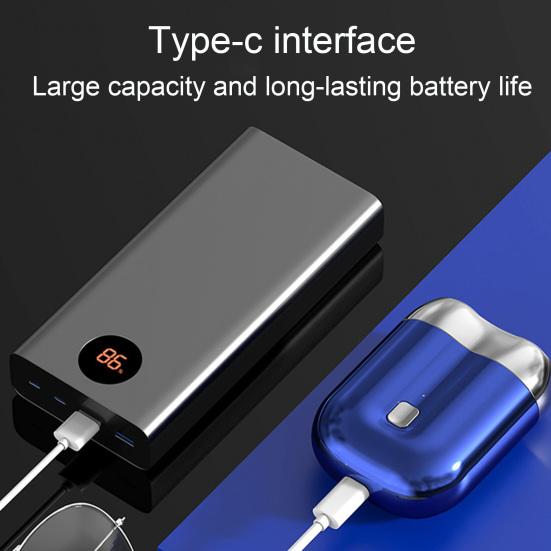 Double-head Mini Electric Shaver USB Rechargeable Waterproof Portable Travel Wet Dry Shaving Razor Men Beard Trimmer Hair Remover Tool