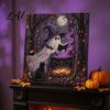 Dark Aesthetic Crafting Halloween Faux Pearl Art DIY Kit Spooky Cute 3D Beads Painting Crafts Diamond Kit for Adults Beginners Seasonal Wall
