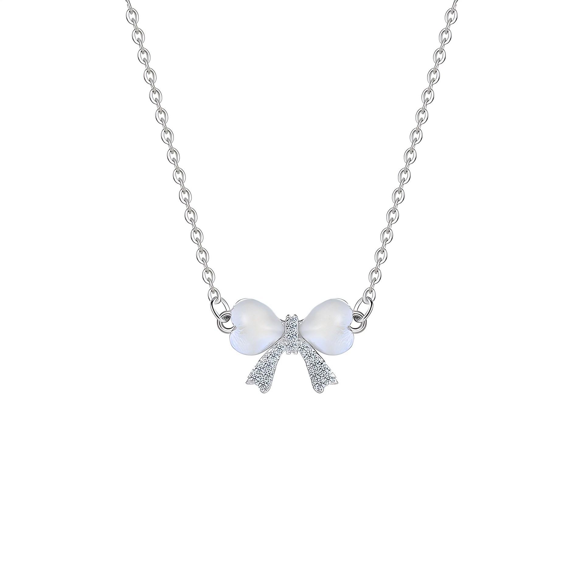 

Ожерелье с серебряным опалом S925 для женщин, легкая роскошная цепочка на ключицу с дизайном меньшинства 925