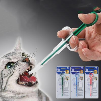 1 stück Haustier Katze Spritze Hund Medizin Feeder Tablet Pille Pistole A-piller Push Dispenser Wasser Milch Spritze Hund Katze Kätzchen Welpen Feeder Kit