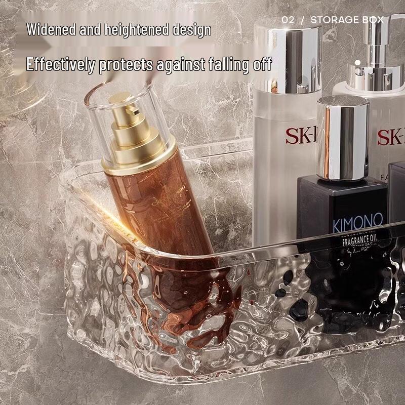 LIEI Suction Cup Wall-Mounted Bathroom Storage Shelf