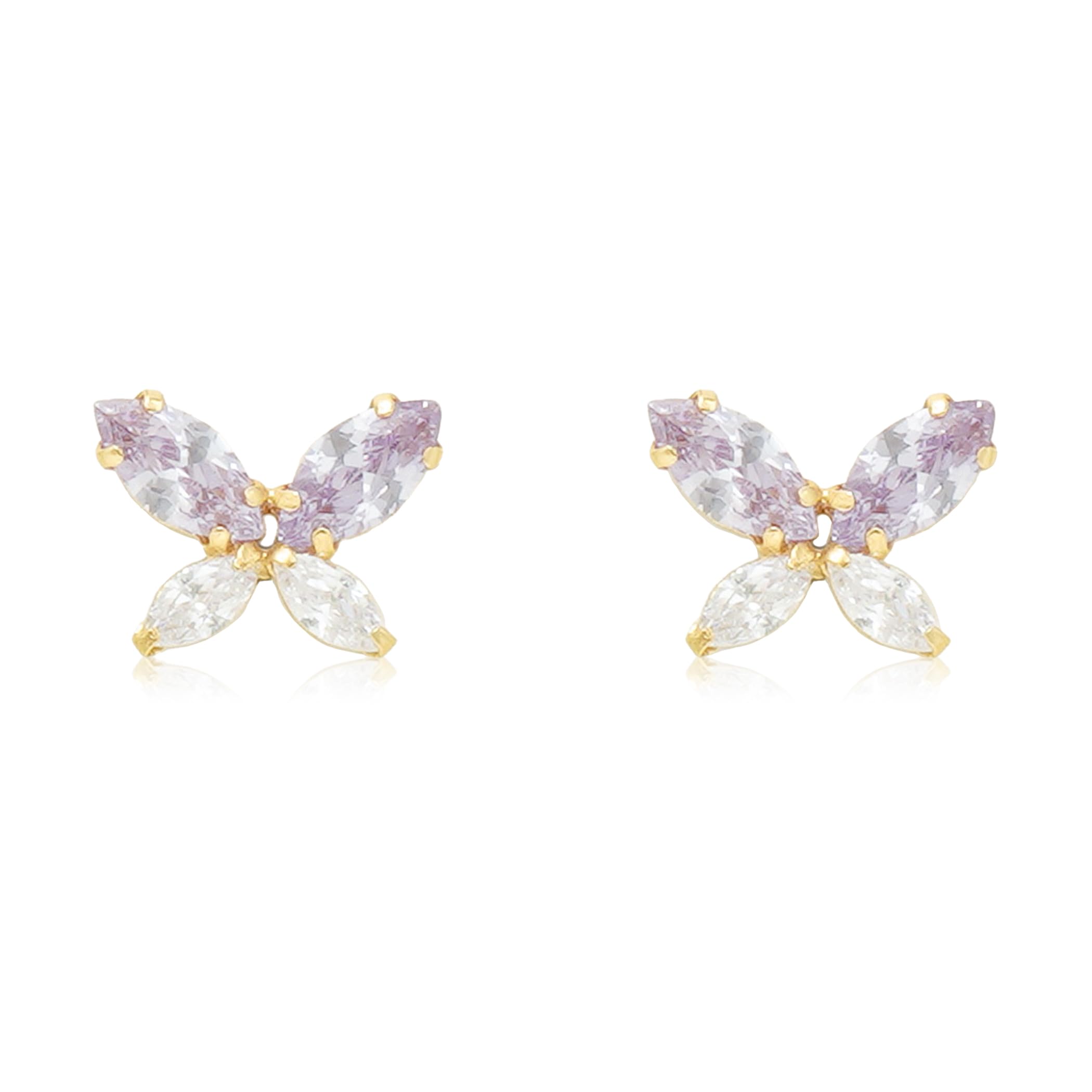 

ESTELLE [Official] Women s K10 Yellow Gold Earrings with Cubic Zirconia and Butterfly Motif (Product Code: 0222-9391-0019-0000)