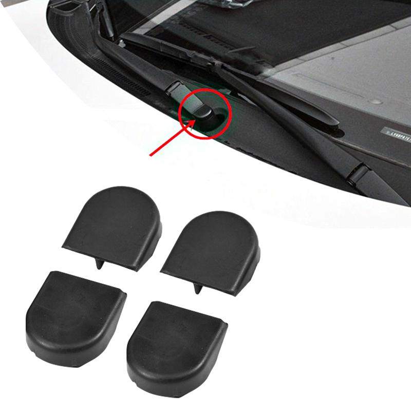 4 piezas Tapa de tuerca de cabeza de brazo de limpiaparabrisas de coche para Toyota Yaris Corolla Verso Auris Plástico 85292-0F010 Tapa de cubierta de brazo de limpiaparabrisas de repuesto
