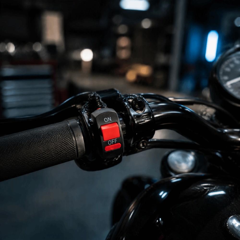 22mm(7/8in) Diameter Handlebar Mount Switch ON/OFF Design 2-Wire ONOFF Switch  Spot Light Control