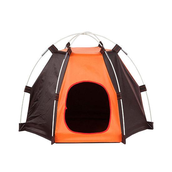 Folding Anti-Ultraviolet Waterproof Pet Tent Patchwork House for Small Dog Cat