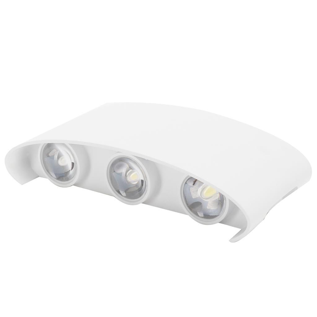6LED 6W Wall Light Innovative Up Down Wall Lamp IP65 Waterproof AC85-265V White Light