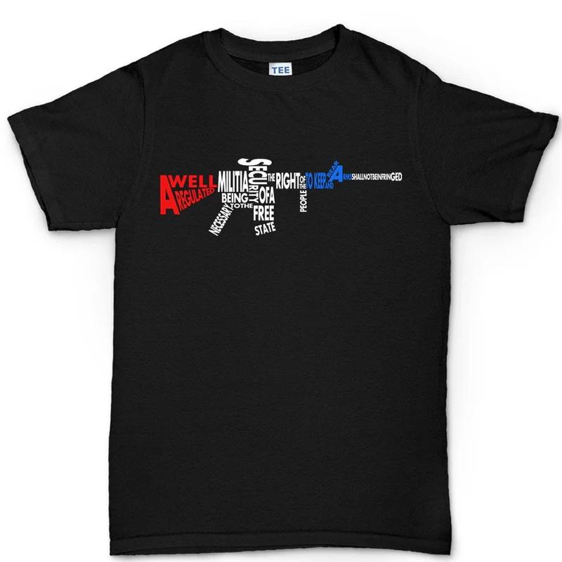 Gun Cotton TShirt Military Vintage Casual Unisex Fitness Muscle Black Shirt M