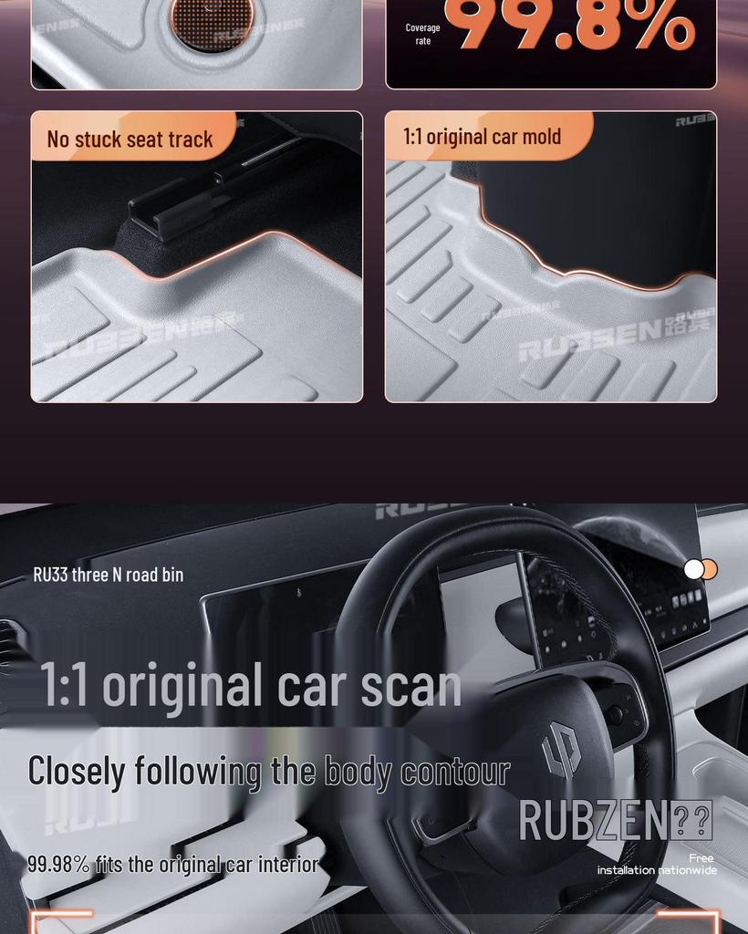 Custom TPE Floor Mats for Leapmotor B01 & 26 Models - Car Interior Accessories