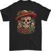 Los Muertow Sugar Skull Day of the Dead Mens T-Shirt 100% Cotton