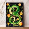 Posters and Painting Dragon Ball Carot Shenlong Living Room Comic Picture Wall Art Decoration