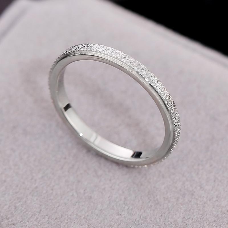 Titanium Steel Ring Hypoallergenic Simple Polished 18k Stainless Steel Pinky Ring Fashion Jewelry