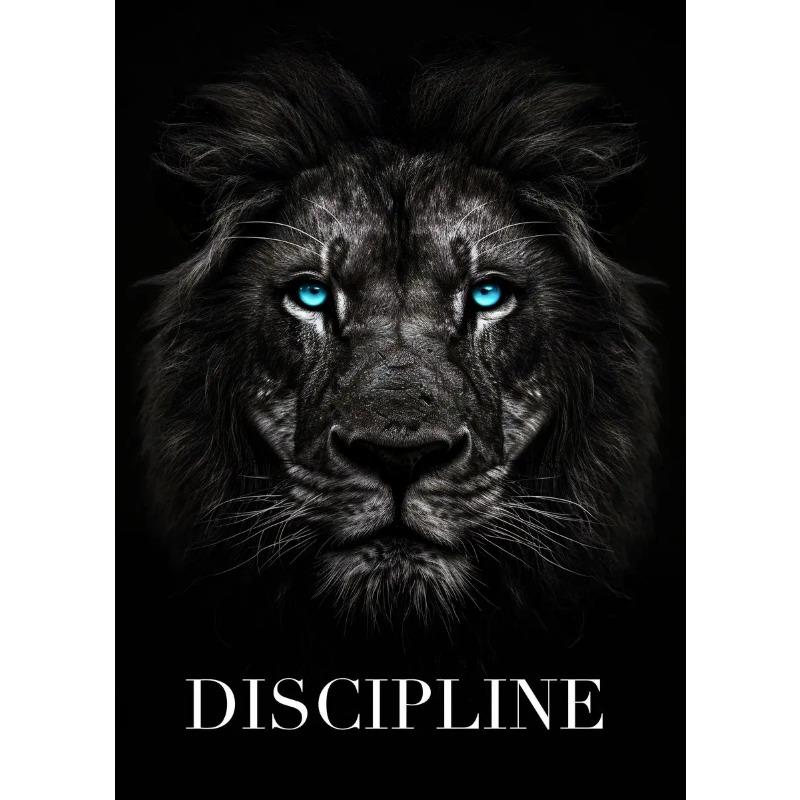 Animal Motivational Wall Art Lion Wolf Leopard Canvas Painting Entrepreneur Quotes Prints Posters Home Office Decor Frameless