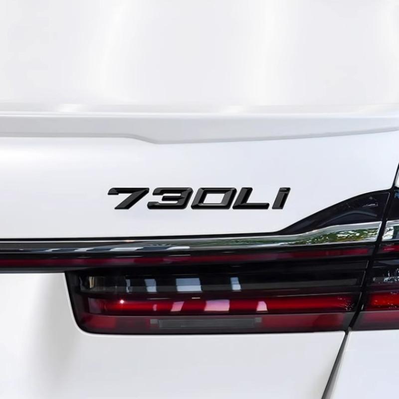 For BMW 7 Series E65 E66 F01 F02 F03 F04 G11 G12 G70 3D Car Tail Trunk Letter car sticker 730Li 740Li 750Li Emblem Sticker