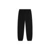 Li Ning CF Adventure Series Bold Fun Wild Letter Print Cuffed Loose Fleece Knit Sports Pants Men Pants Black AKLTA99-1