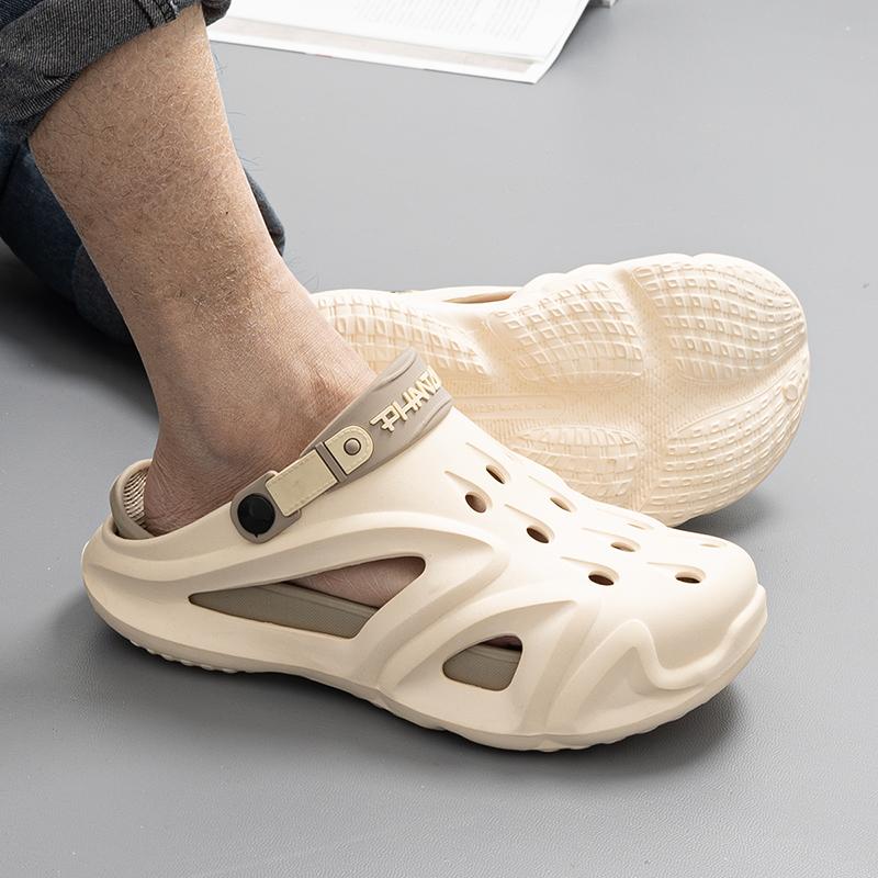 

Wanux/мужские летние сандалии из ЭВА, легкие тапочки на толстой подошве, повседневная обувь с отверстиями 42-43