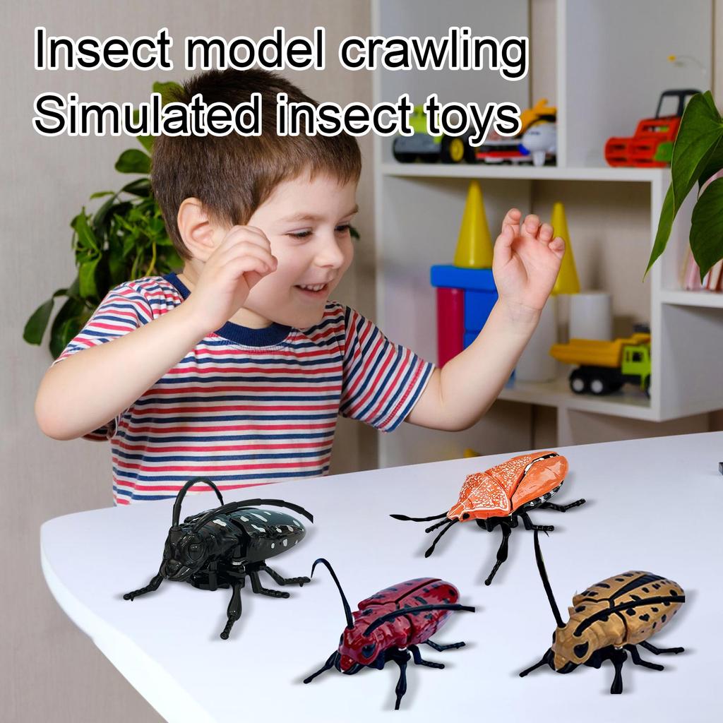 Realistic Beetle Insect Model Toy Crawling Bug Replica Educational Collectible for Kids and Adults Durable Plastic Construction
