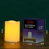 LED Wave-Top Candle Lamp with Water Drop Wick for Weddings and Hotel Ambiance