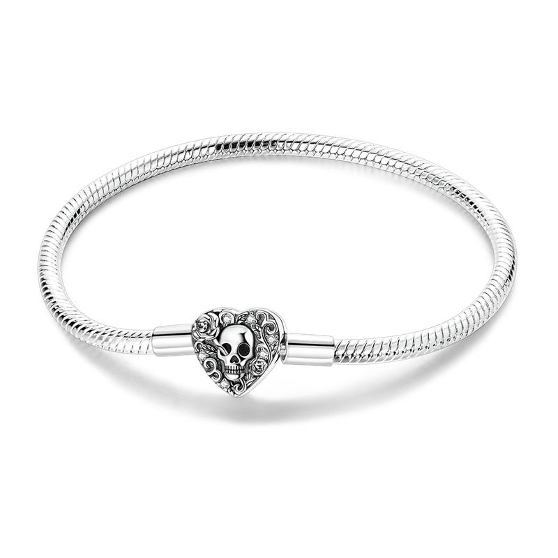 Bracelets Ideal For Women Copper Heart Clip Bracelets Copper Compatible With Authentic Charm Bead Charms Pendant Jewellery Ideal For Women Do It Yours